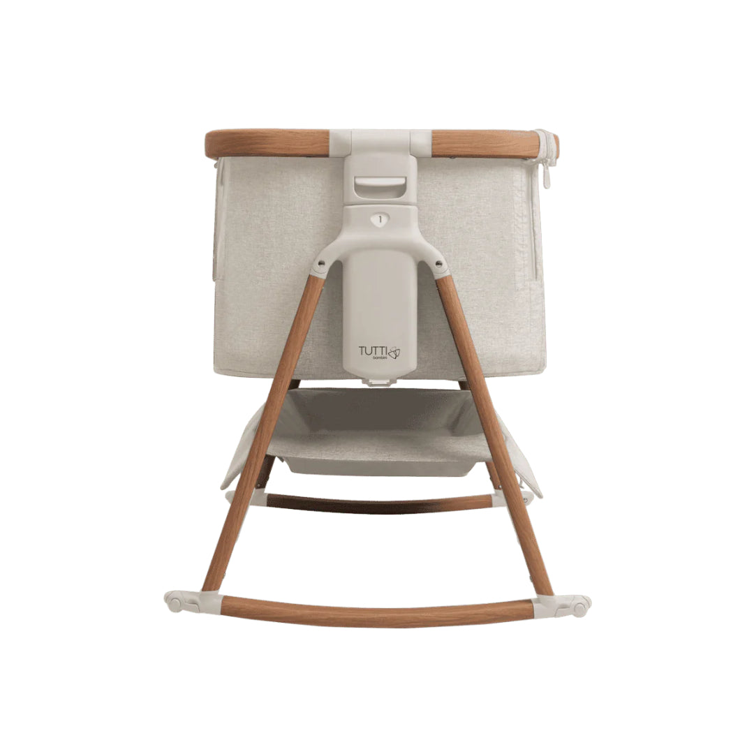 Tutti Bambini CoZee Air Bedside Crib - Walnut & Ecru