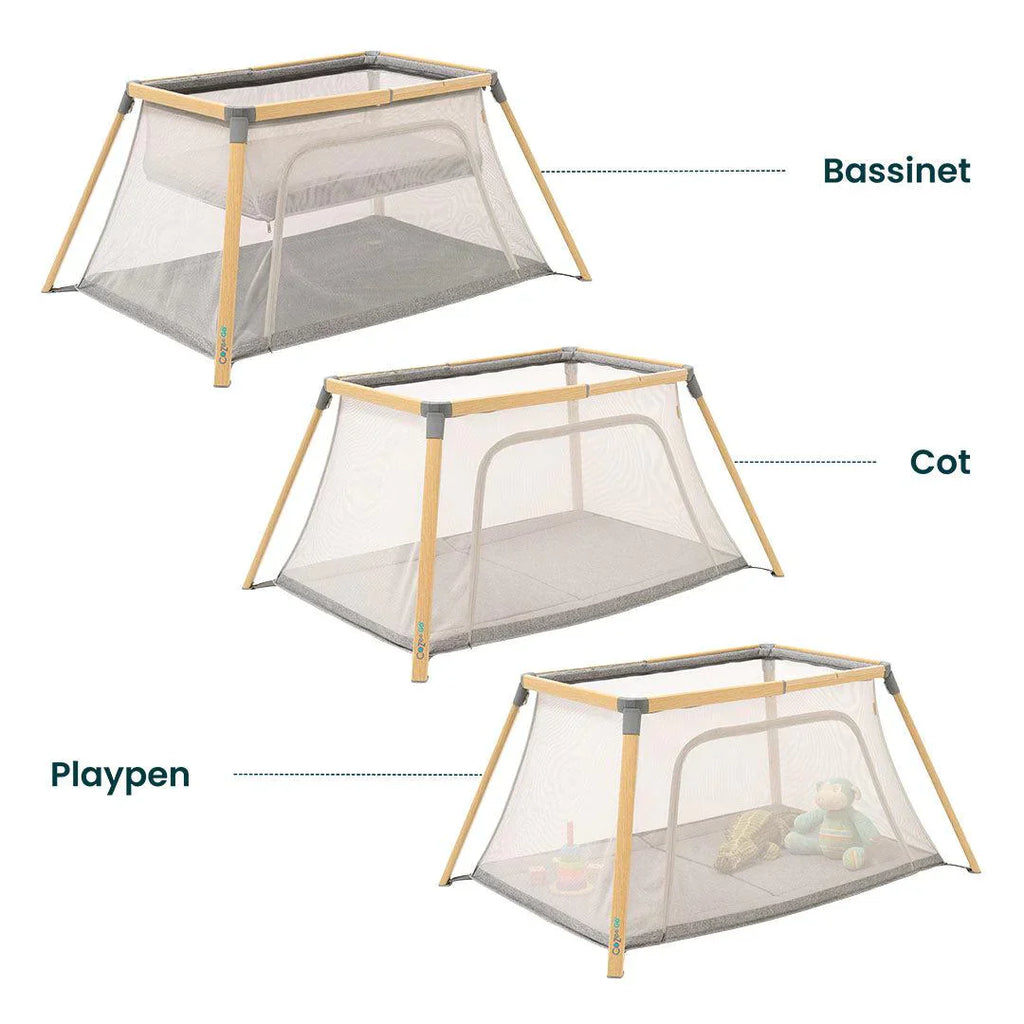 Tutti Bambini CoZee Go Day & Night Bundle - Oak & Charcoal