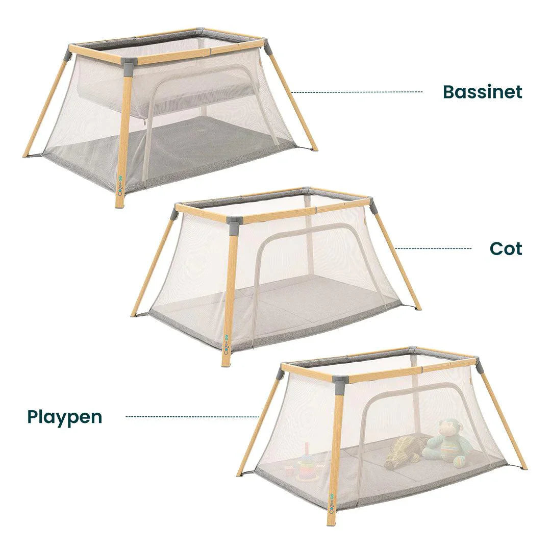 Tutti Bambini CoZee Go Day & Night Bundle - Oak & Charcoal