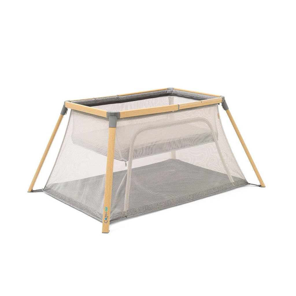 Tutti Bambini CoZee Go 3-in-1 Bassinet, Travel Cot & Playpen - Oak & Charcoal