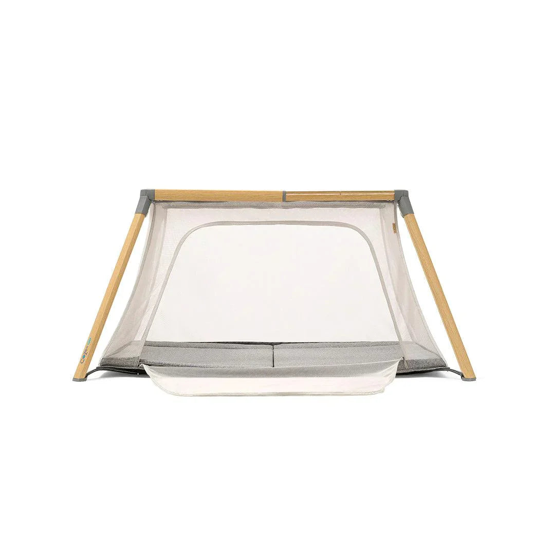 Tutti Bambini CoZee Go 3-in-1 Bassinet, Travel Cot & Playpen - Oak & Charcoal