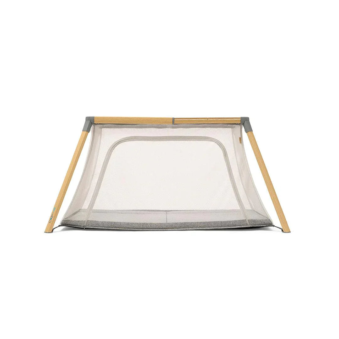 Tutti Bambini CoZee Go 3-in-1 Bassinet, Travel Cot & Playpen - Oak & Charcoal