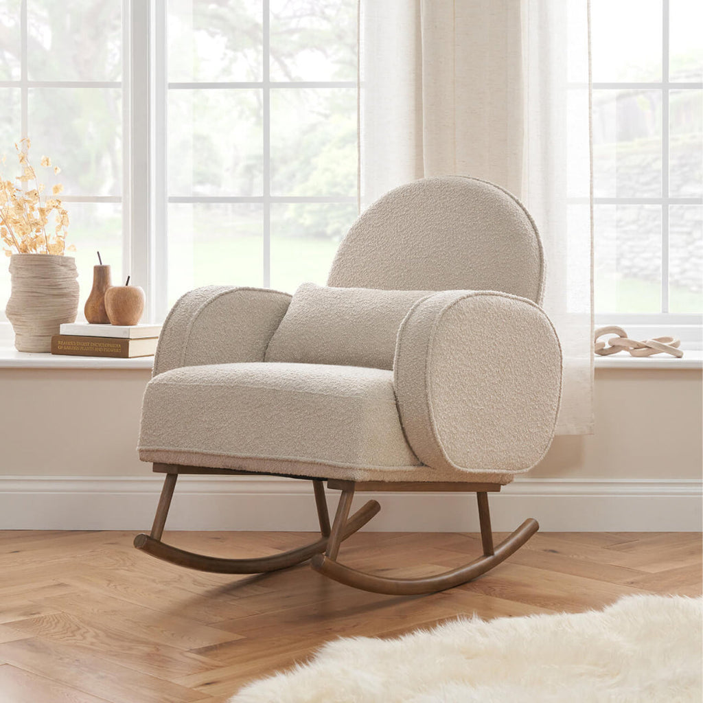 Tutti Bambini Micah Rocking Chair & Footstool - Biscuit
