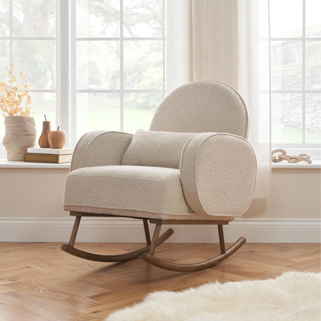 Tutti Bambini Micah Rocking Chair & Footstool - Biscuit