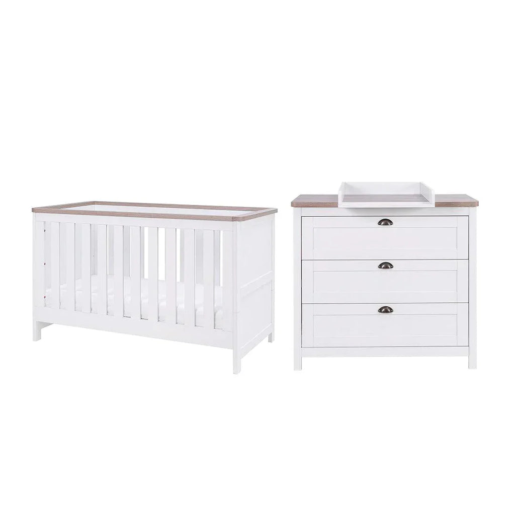 Tutti Bambini Verona 2 Piece Room Set - White/Oak
