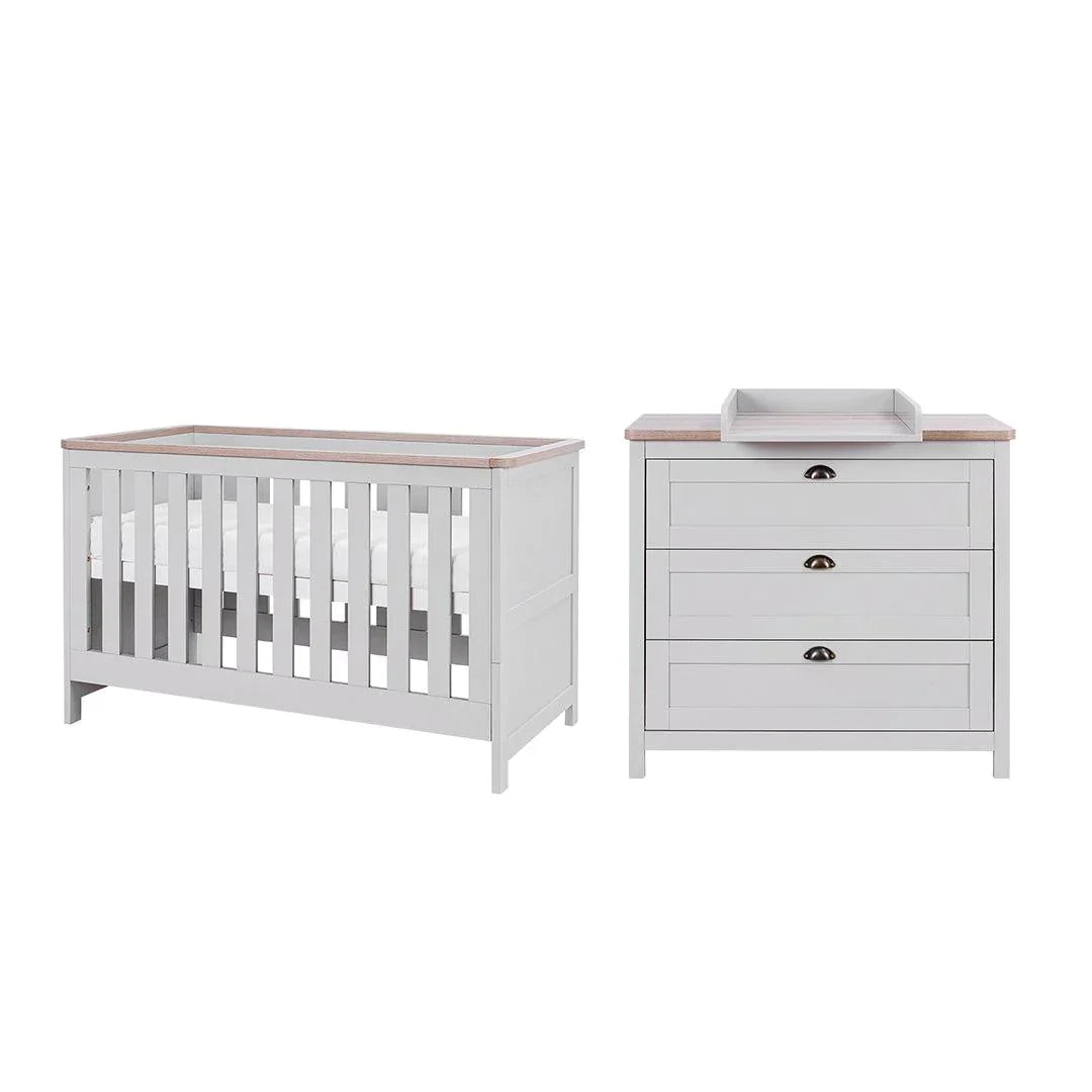 Tutti Bambini Verona 2 Piece Room Set - Dove Grey/Oak