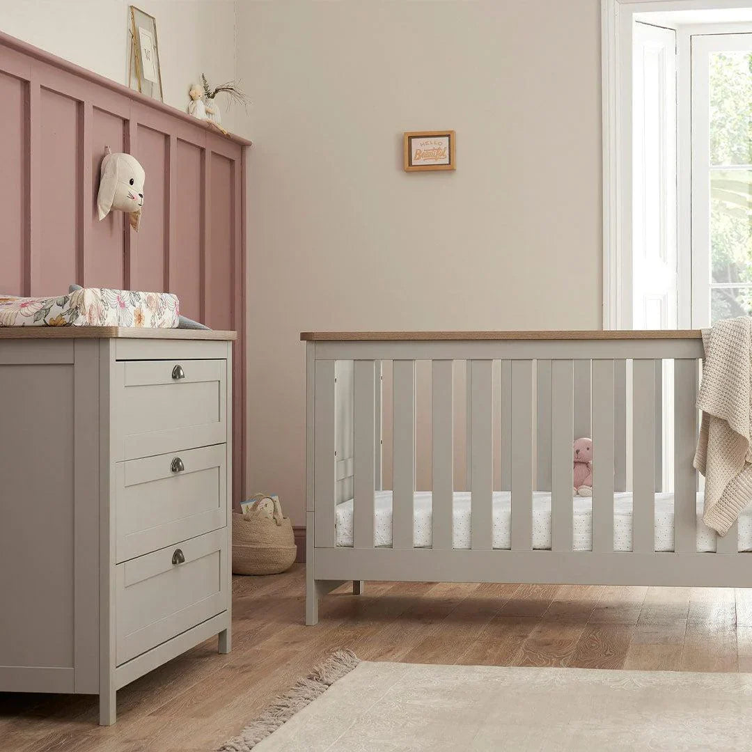 Tutti Bambini Verona 2 Piece Room Set - Dove Grey/Oak