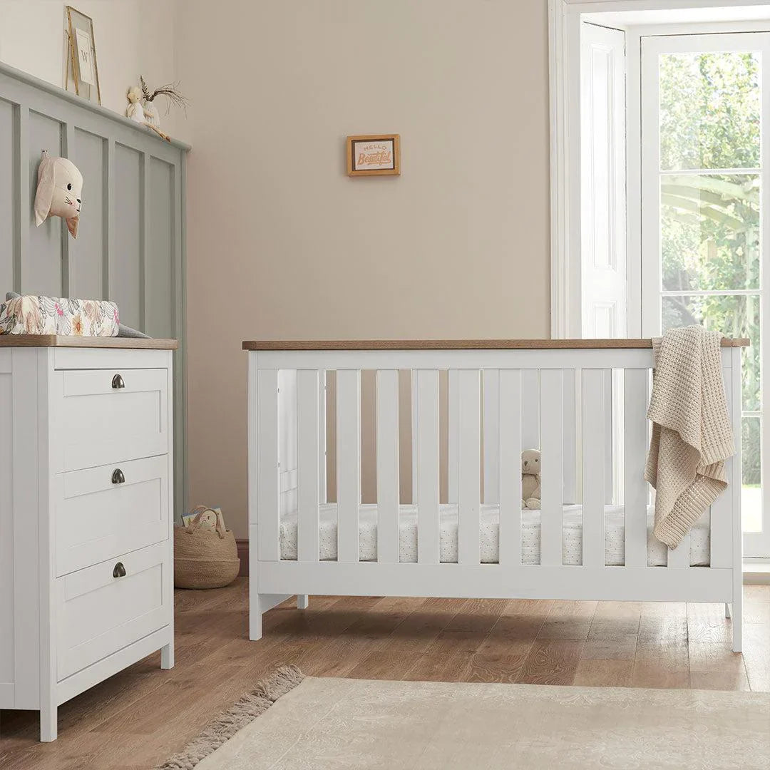 Tutti Bambini Verona 3 Piece Room Set - White/Oak