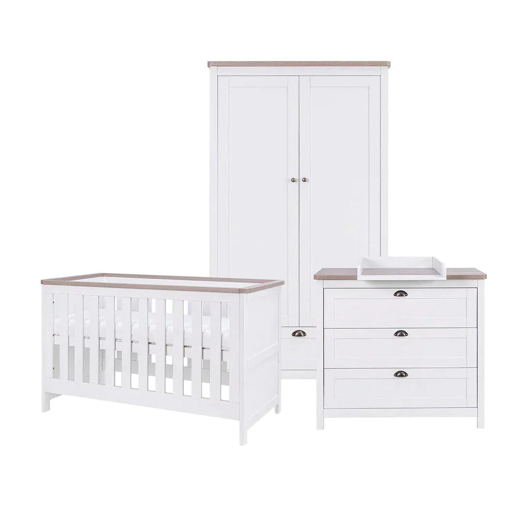 Tutti Bambini Verona 3 Piece Room Set - White/Oak