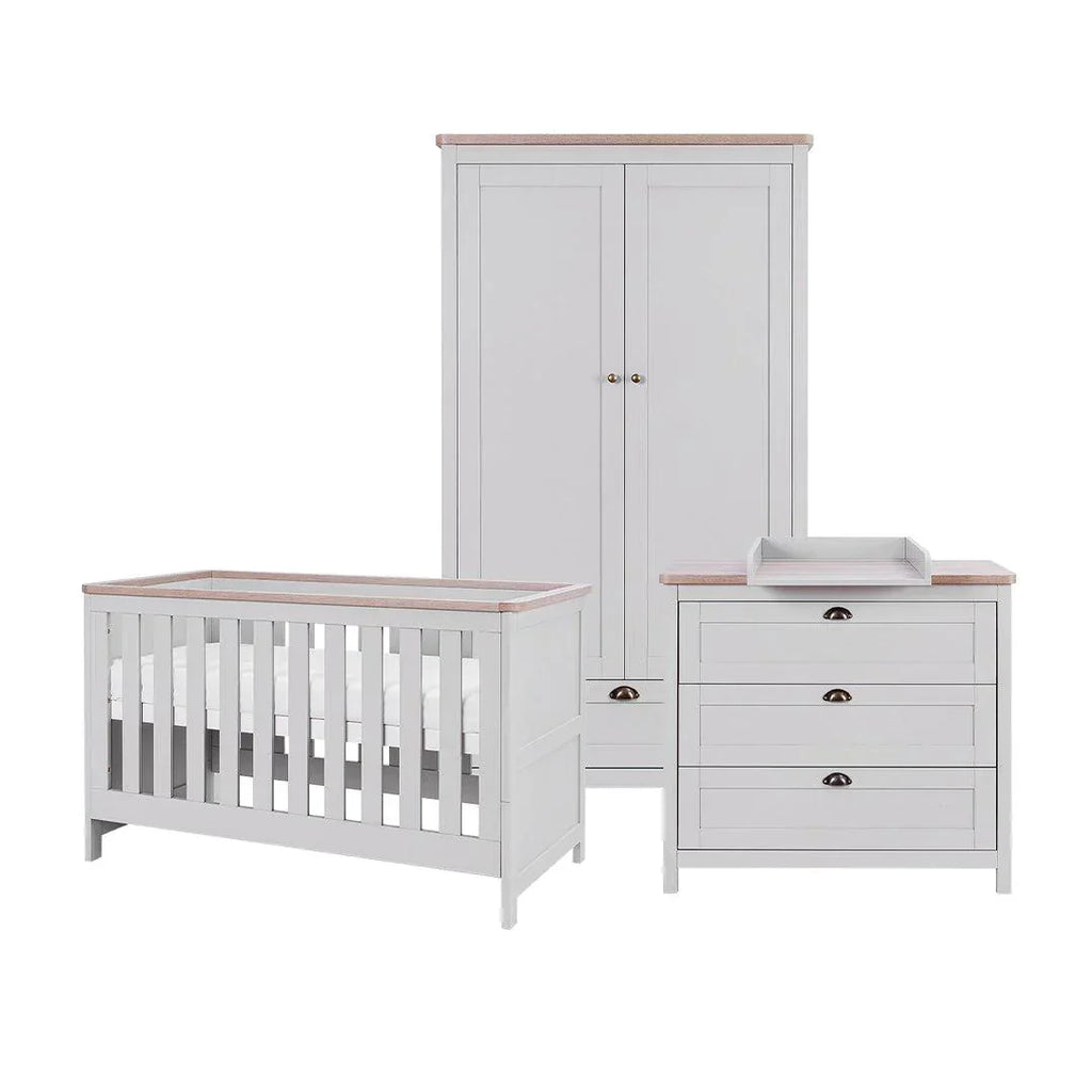 Tutti Bambini Verona 3 Piece Room Set - Dove Grey/Oak