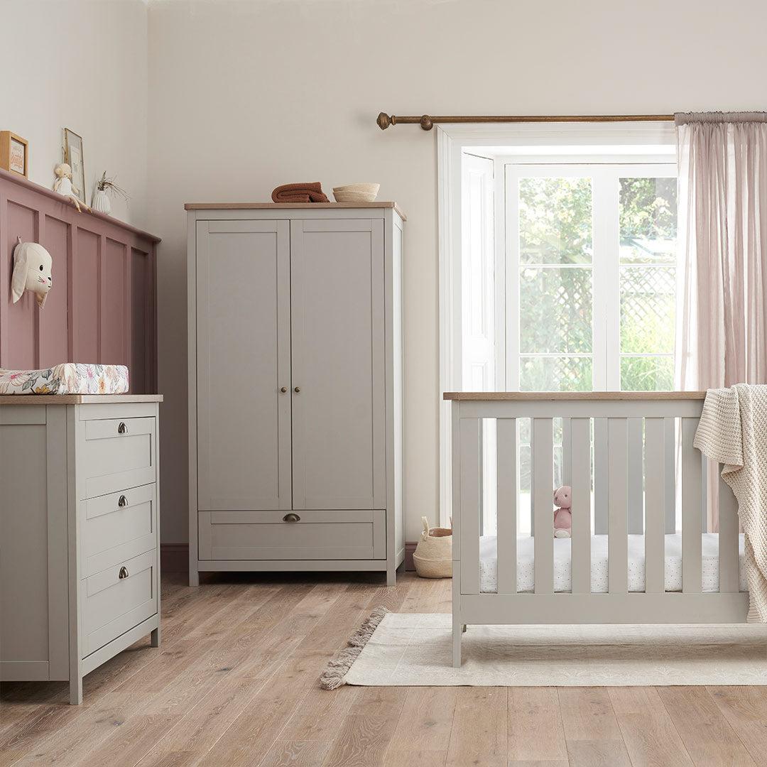 Tutti Bambini Verona 3 Piece Room Set - Dove Grey/Oak