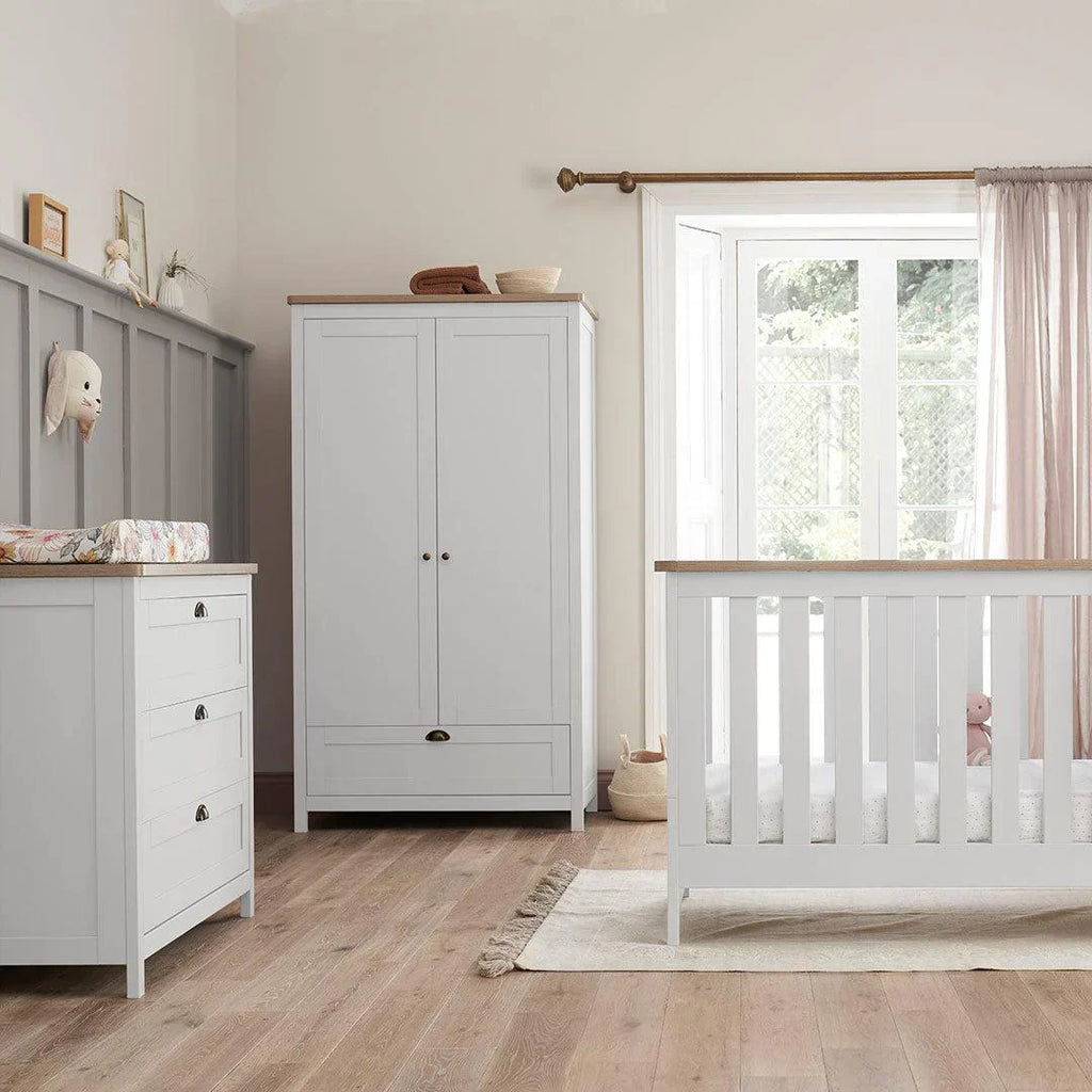 Tutti Bambini Verona 3 Piece Room Set - White/Oak