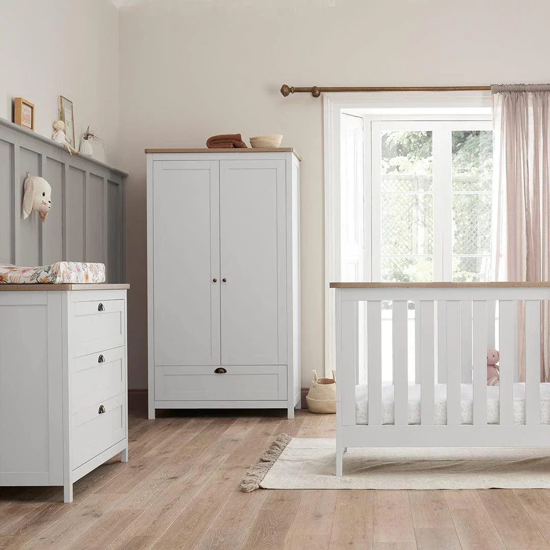 Tutti Bambini Verona 3 Piece Room Set - White/Oak